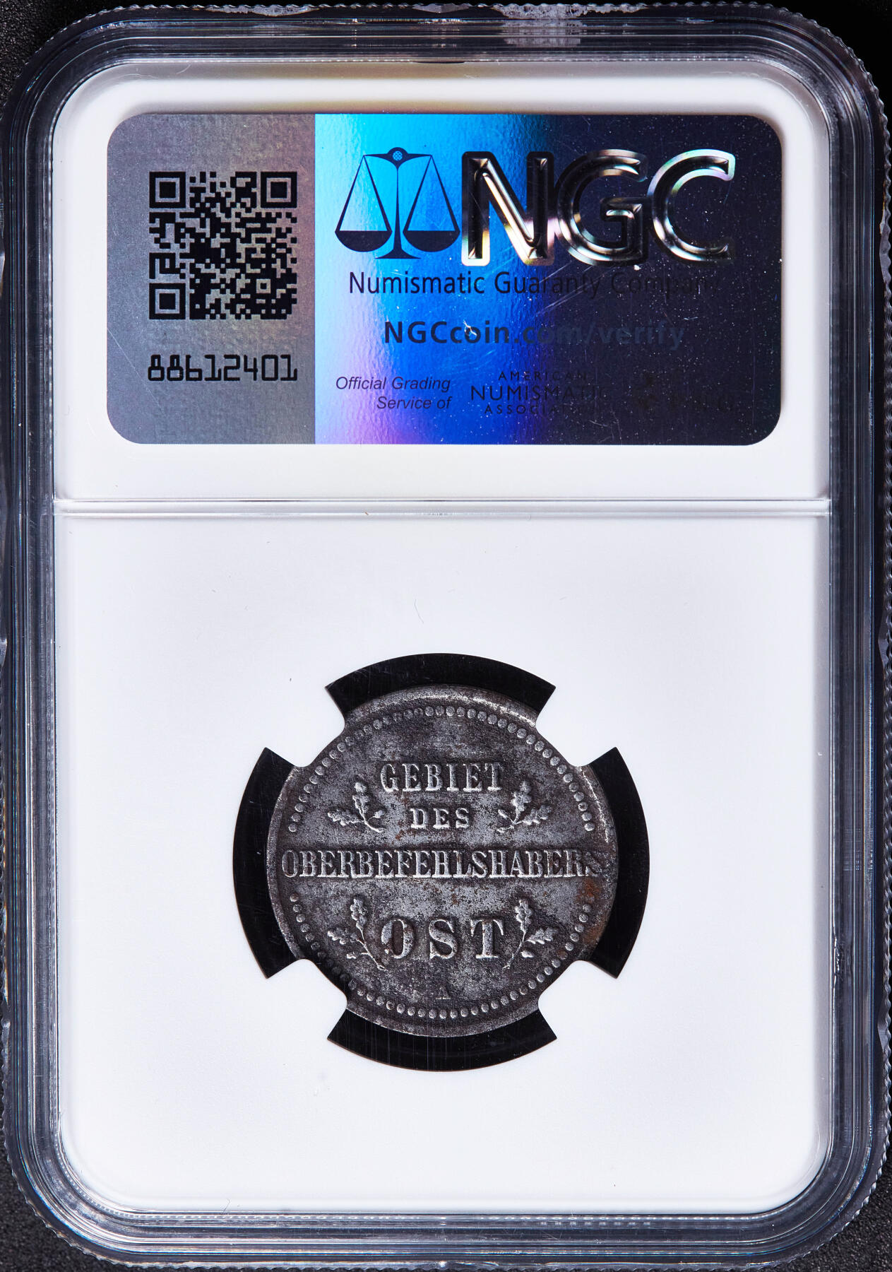 【俄甄集藏】满园春色-2026年(051)04-22星期三 晚 19:30 全场包邮 德国1916年一战时期东线俄罗斯占领区铁十字勋章样式A版2戈比铁币，NGC XFD，经典品种