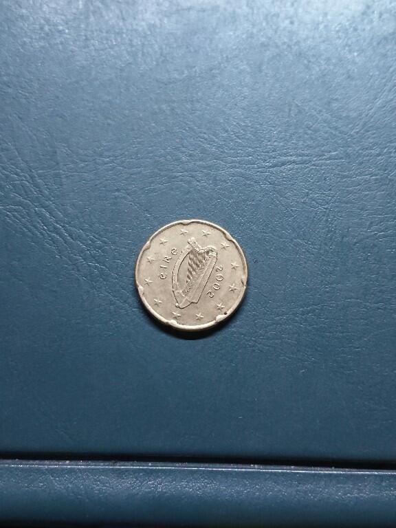 松南世界钱币——260420 爱尔兰20分欧元铜币