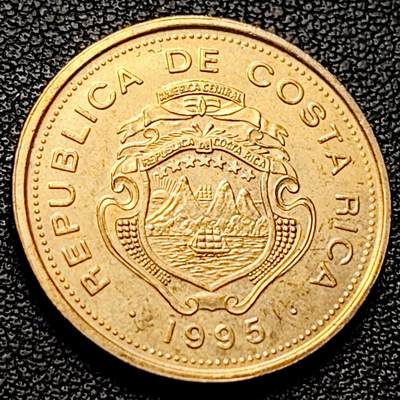 泉币菌-第228场-三月三 上巳节专场 拍品多 请提前出价 哥斯达黎加 10科朗硬币铝币 23.5MM 