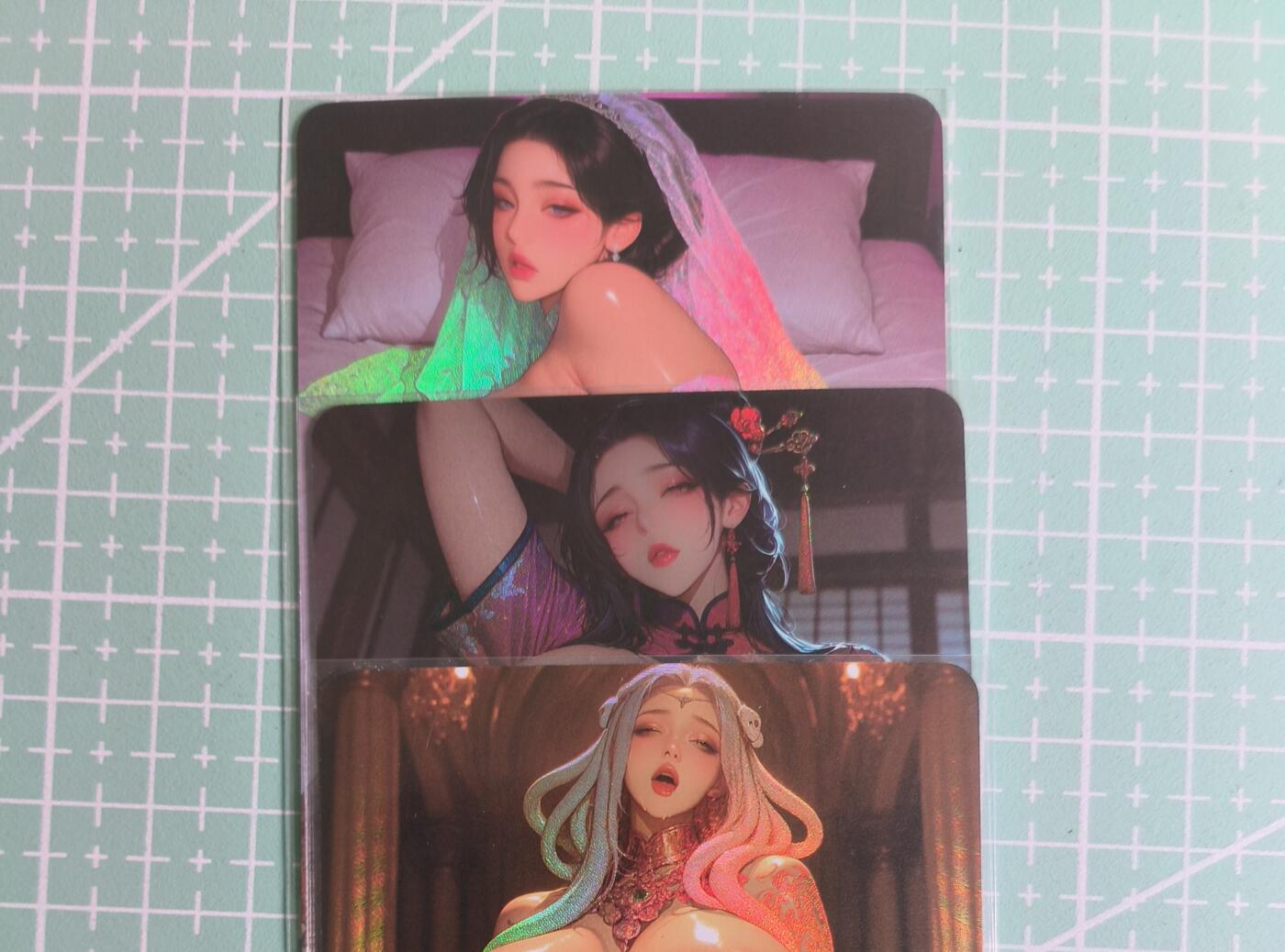 C先生卡牌 第27期 持续收拍品中…零手续费代拍 【彩闪】墨卡文化《大雷芳华》主套 3张 艺术