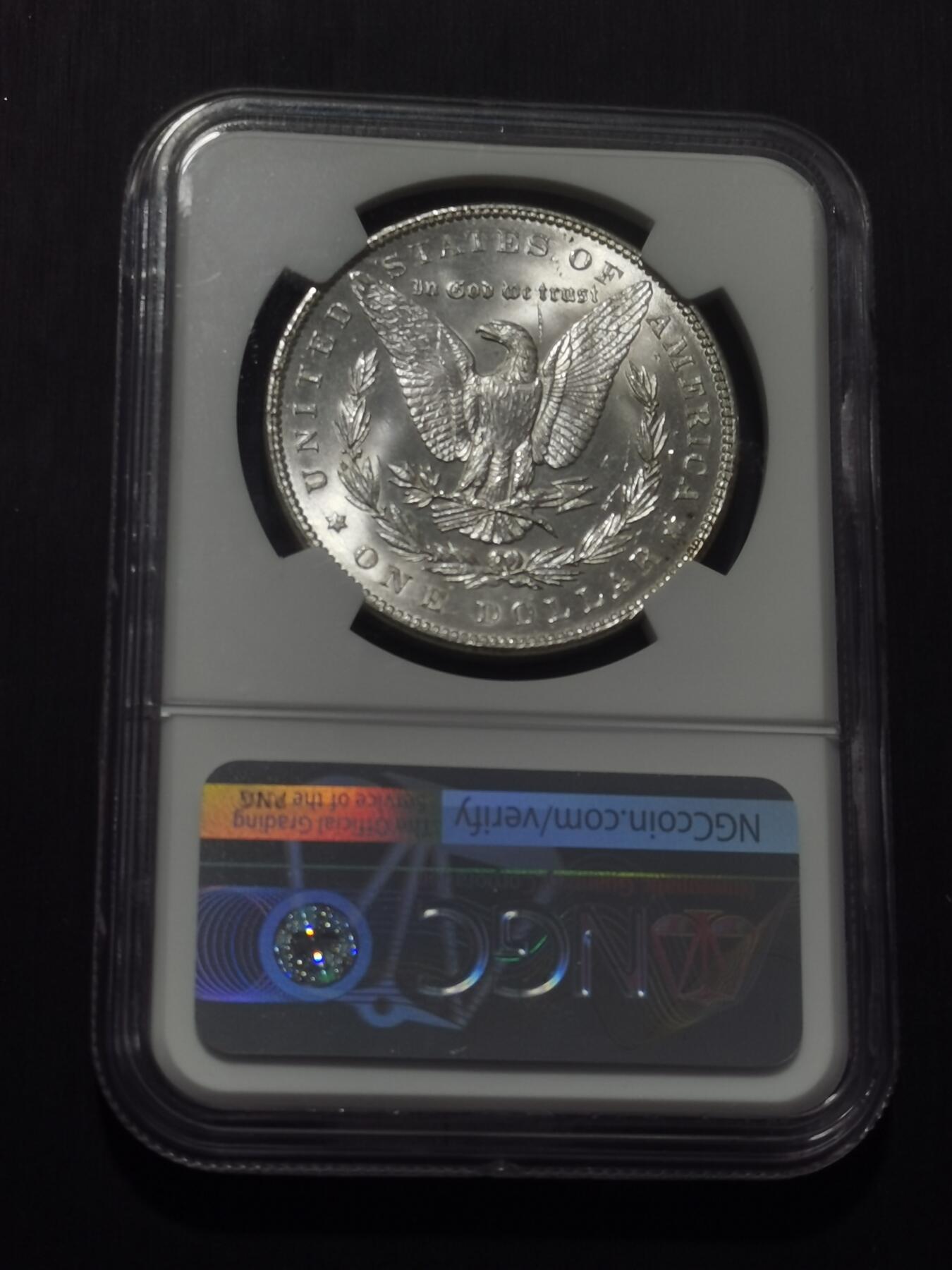 天下钱庄专场欢迎参拍 NGC MS63 1888美国摩根一美元银币