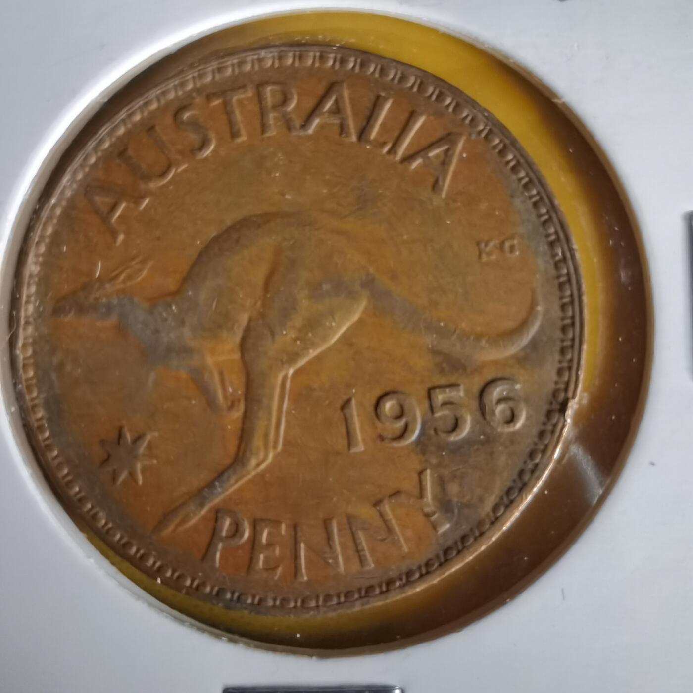 沼泽如烟--第1061场 澳大利亚1956年1便士