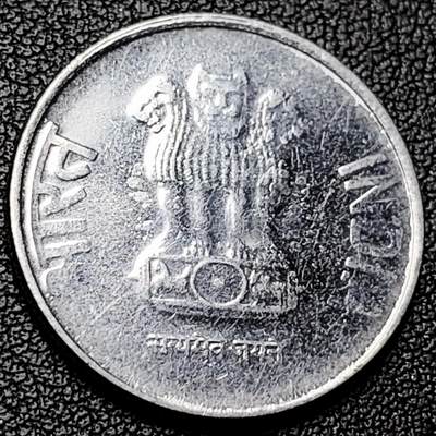 泉币菌-第228场-三月三 上巳节专场 拍品多 请提前出价 印度2卢比硬币 阿育王狮子座 25mm