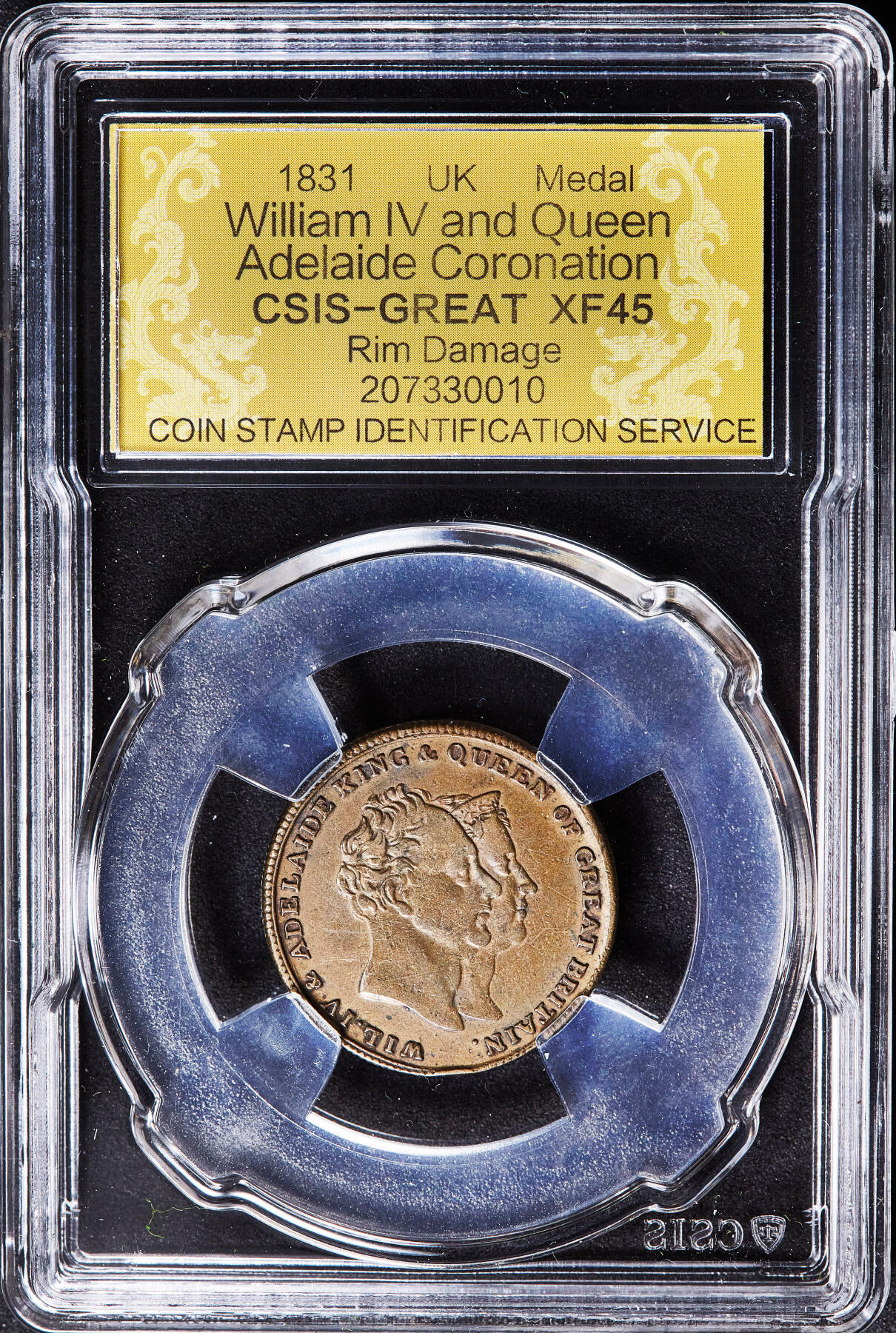 【俄甄集藏】满园春色-2026年(051)04-22星期三 晚 19:30 全场包邮 英国1831年纪念乔治四世加冕纪念铜章，信泰 XF45，稀少品种