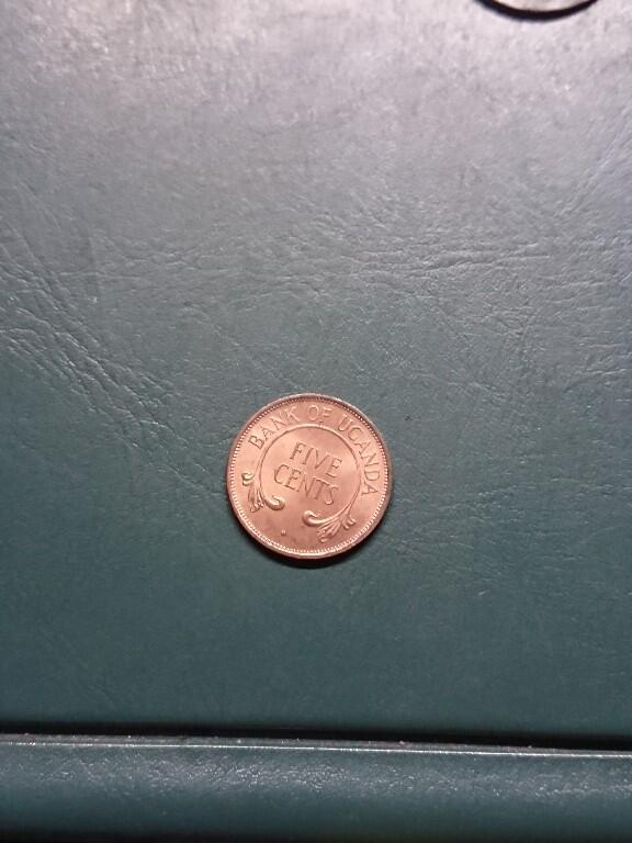 松南世界钱币——260420 乌干达5分铜币