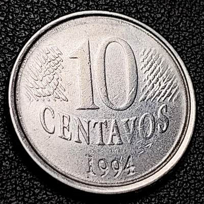 泉币菌-第228场-三月三 上巳节专场 拍品多 请提前出价 巴西10克鲁塞罗硬币 巴西女神