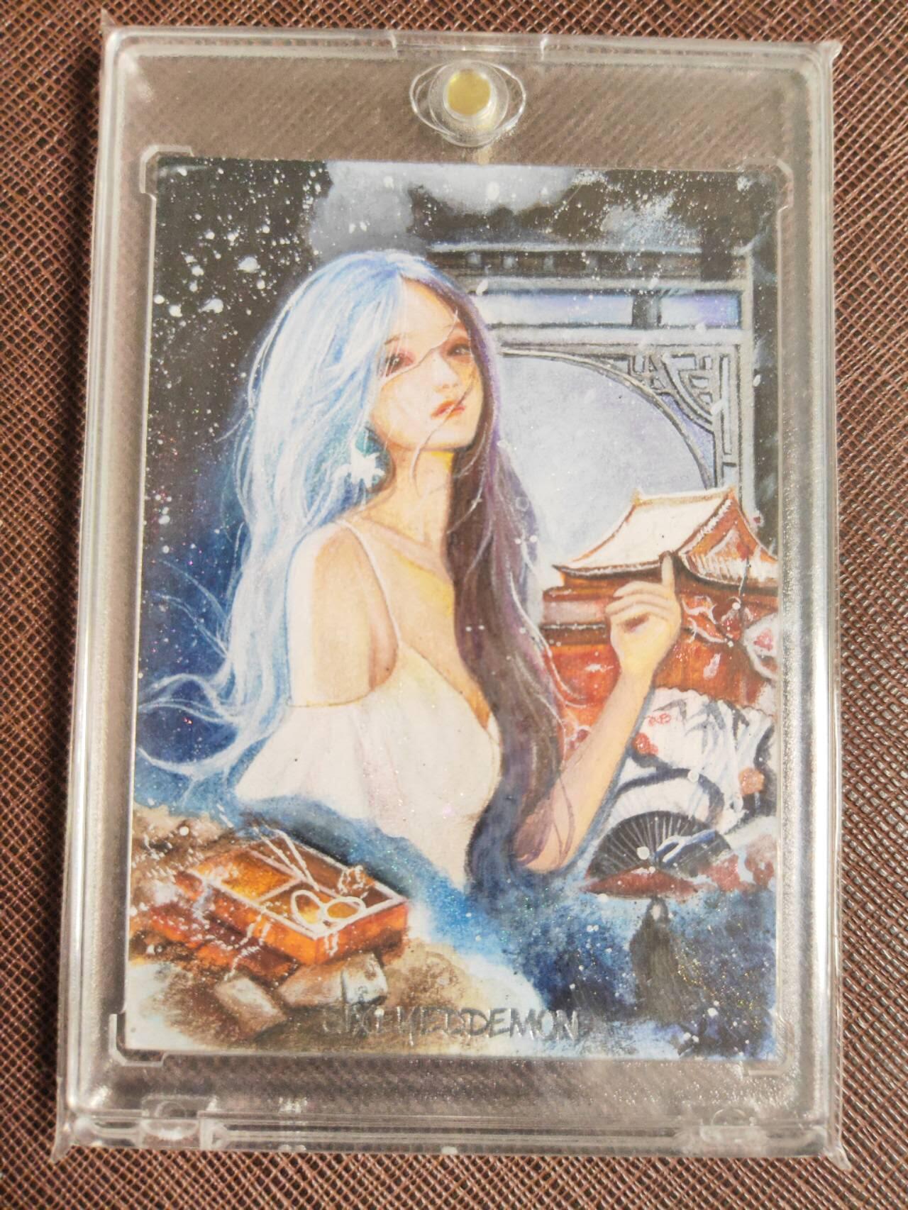 第112期阳大大卡牌拍卖第112期（持续收拍品，周六晚上九点截拍，进群福利早知道） 【特效手绘卡】睡眠羊 黄粱一梦 手绘盒里拆出 绝色手绘卡1/1