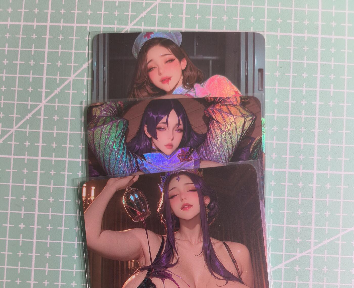 C先生卡牌 第27期 持续收拍品中…零手续费代拍 【彩闪】墨卡文化《大雷芳华》主套 3张 艺术