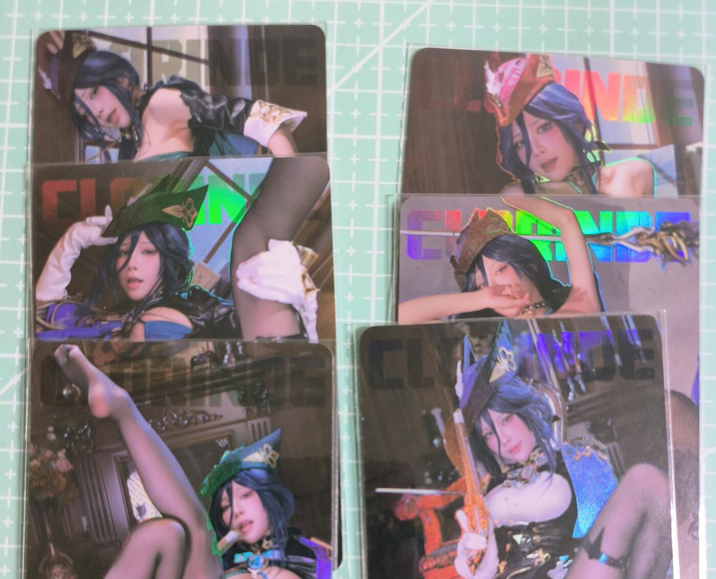 C先生卡牌 第27期 持续收拍品中…零手续费代拍 【彩闪】墨卡文化《Cosplay 系列》6张套 艺术