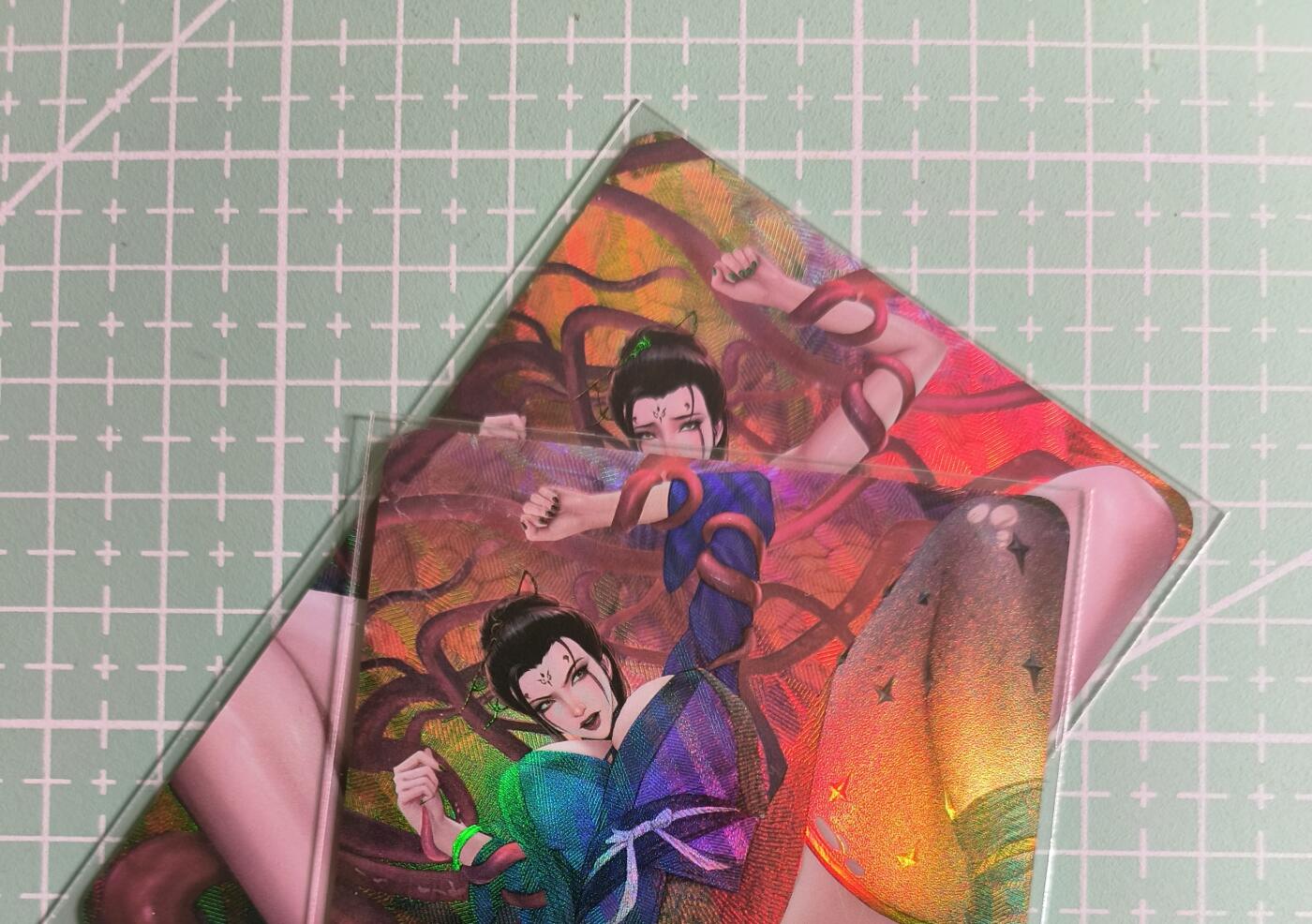 C先生卡牌 第27期 持续收拍品中…零手续费代拍 【彩闪】嘎嘎鸭《卡通人物》四妹 双服饰 艺术