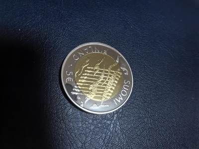 长老汇马年精选第十九场拍卖 芬兰2007年5欧双金属精制纪念币 芬兰独立90周年 发行量：2万 盒证全