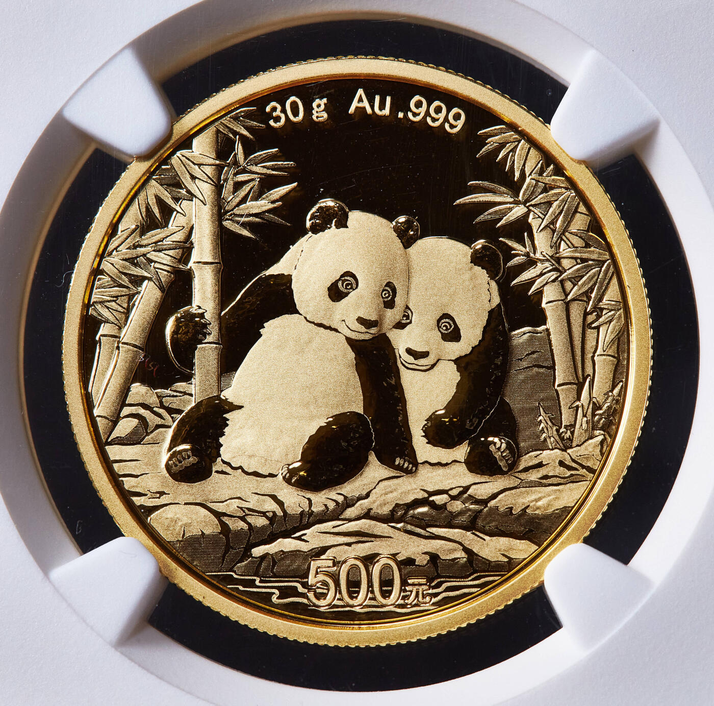 【俄甄集藏】满园春色-2026年(051)04-22星期三 晚 19:30 全场包邮 中国2026年熊猫500元投资大金币，NGC MS70，重30克，999金，满分难得