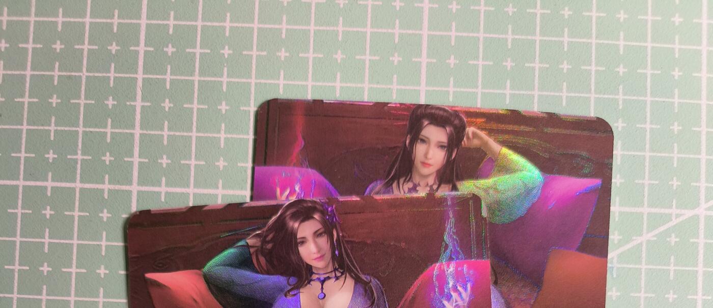 C先生卡牌 第27期 持续收拍品中…零手续费代拍 【彩闪】墨卡文化《古风系列》2张 艺术