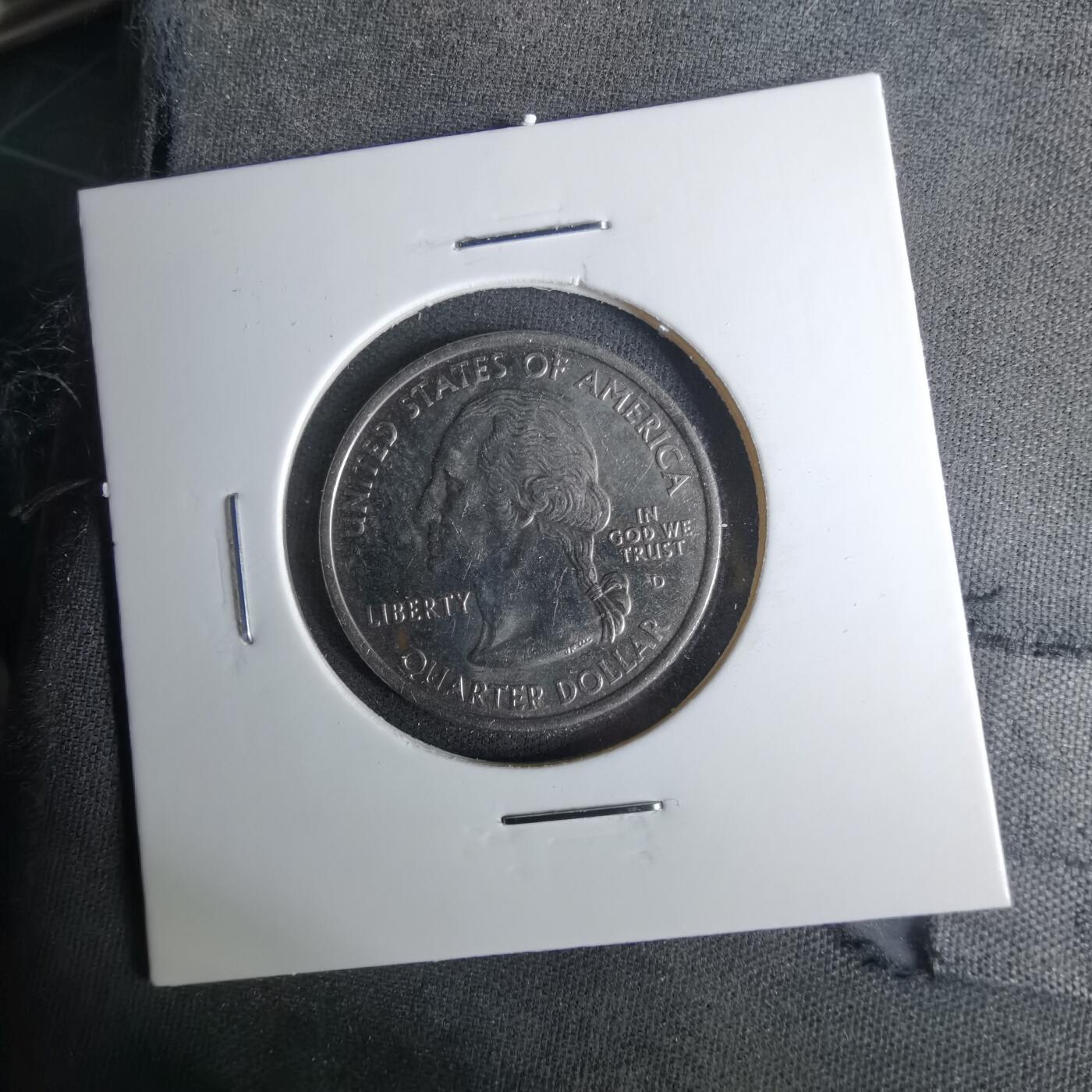 沼泽如烟--第1057场 美国2001年25分纪念币