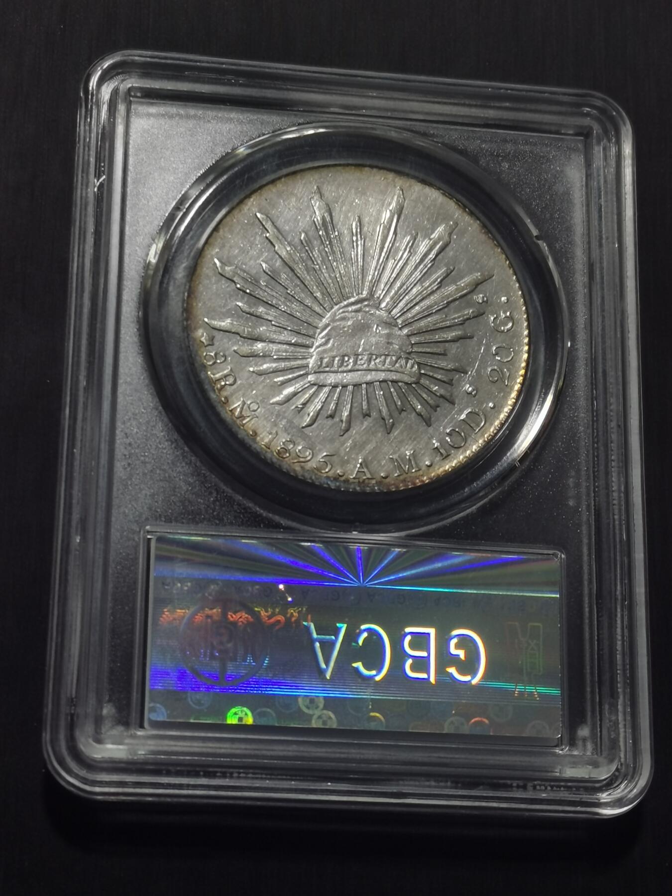 天下钱庄专场欢迎参拍 公博评级AU58墨西哥鹰洋