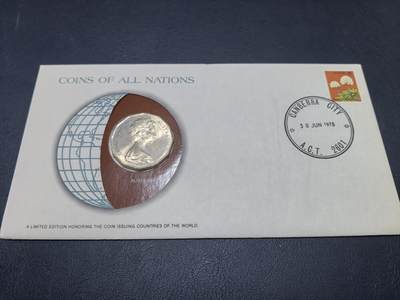 长老汇马年精选第十八场拍卖 美国富兰克林造币厂包装澳大利亚邮币封首日封，含1枚50便士铜镍币