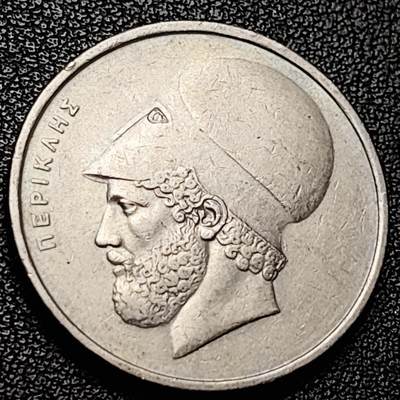 泉币菌-第228场-三月三 上巳节专场 拍品多 请提前出价 伯利克里 希腊20德拉克马硬币 雅典神庙 直径29mm 