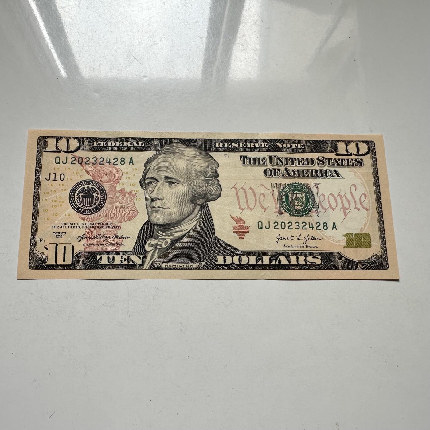 🌹外币初藏🌹🐯2026年第44场   每周二四六晚8️⃣点  世界硬币 美国 2021年 10美元 全新 b