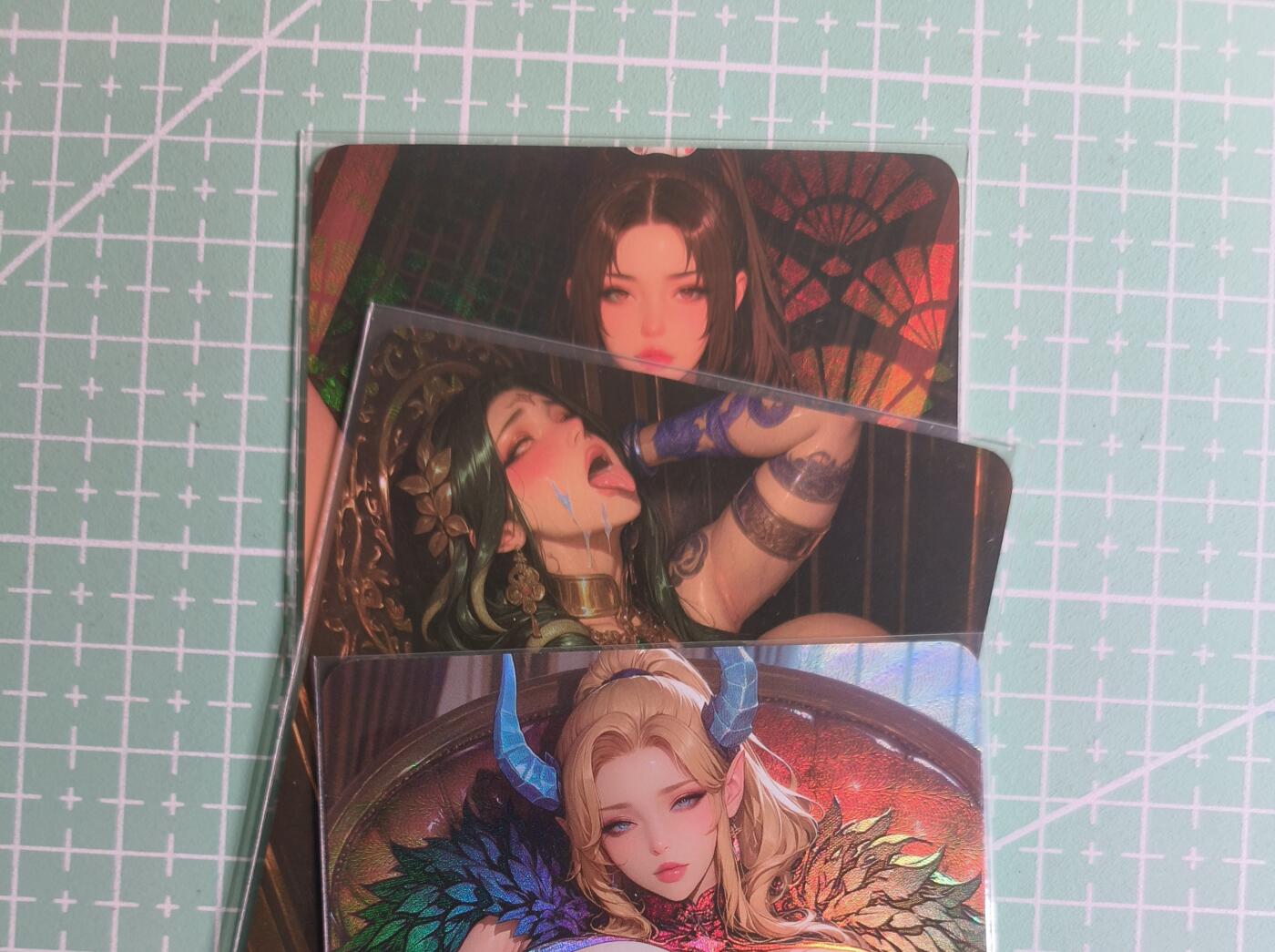 C先生卡牌 第27期 持续收拍品中…零手续费代拍 【彩闪】墨卡文化《大雷芳华》主套 3张 艺术