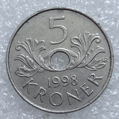 第一海外回流一元起拍收藏 散集专场  第311期 挪威1998年5克朗
