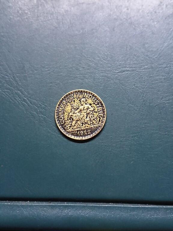 松南世界钱币——260420 法国1法郎铜币