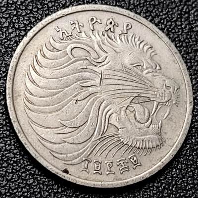 泉币菌-第228场-三月三 上巳节专场 拍品多 请提前出价 工人 埃塞俄比亚 25分镍币 21.45mm 3.3g狮子