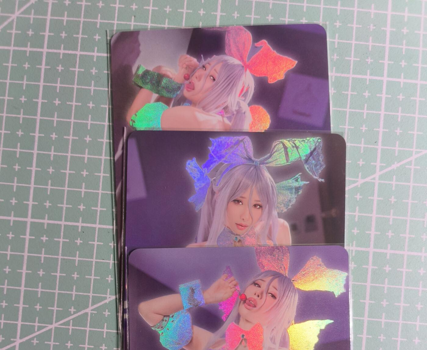 C先生卡牌 第27期 持续收拍品中…零手续费代拍 【彩闪】墨卡文化《Cosplay 系列》3张套 艺术