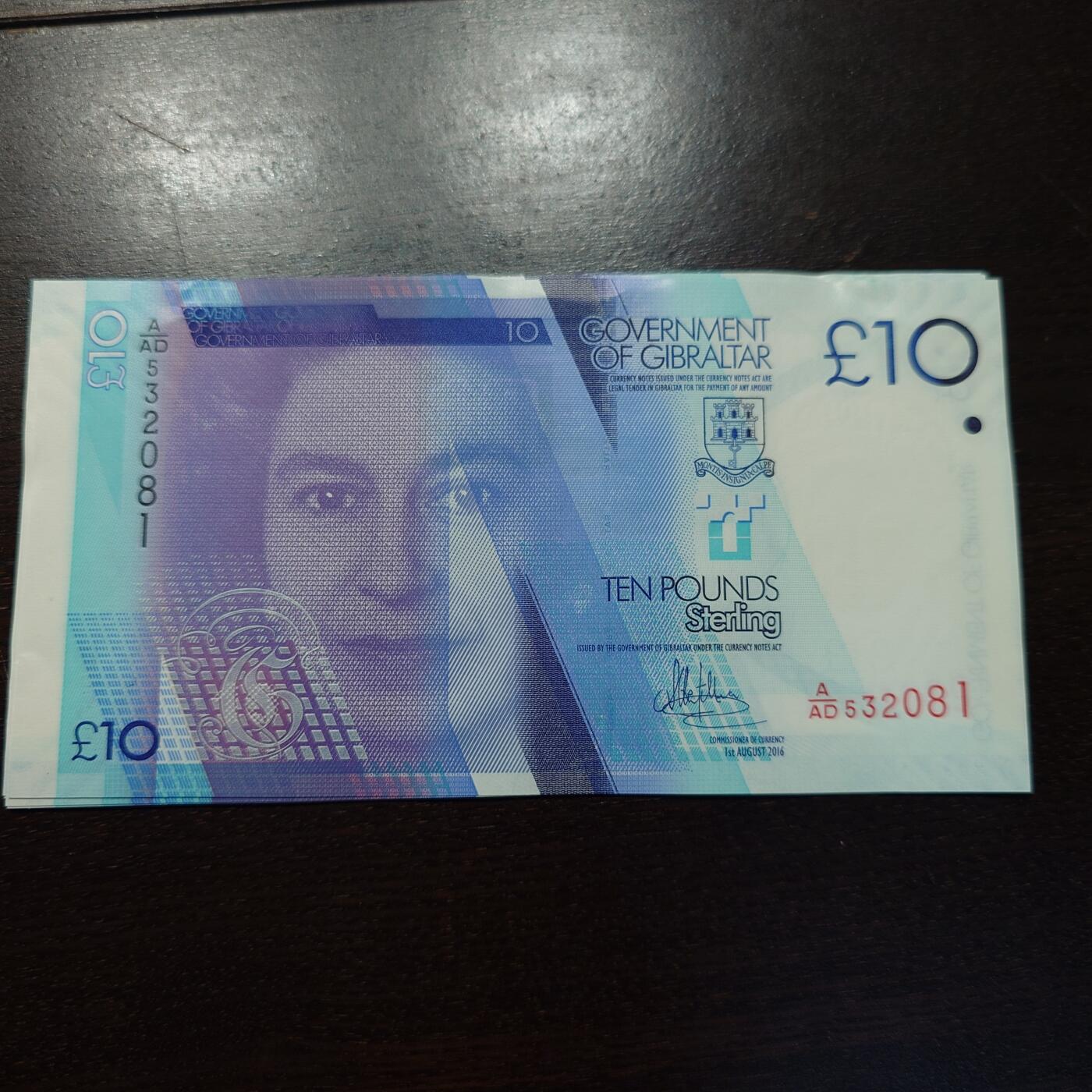 世界钱币～微拍第245期暨2026年第26期  新货卖剩品种部分上架提供选购【有看中的就一开始就出价，别为了晚付几天押金拖到最后，这里没出价的只要群里卖掉了就会撤】 2016年直布罗陀10镑全新绝品无47尾号081