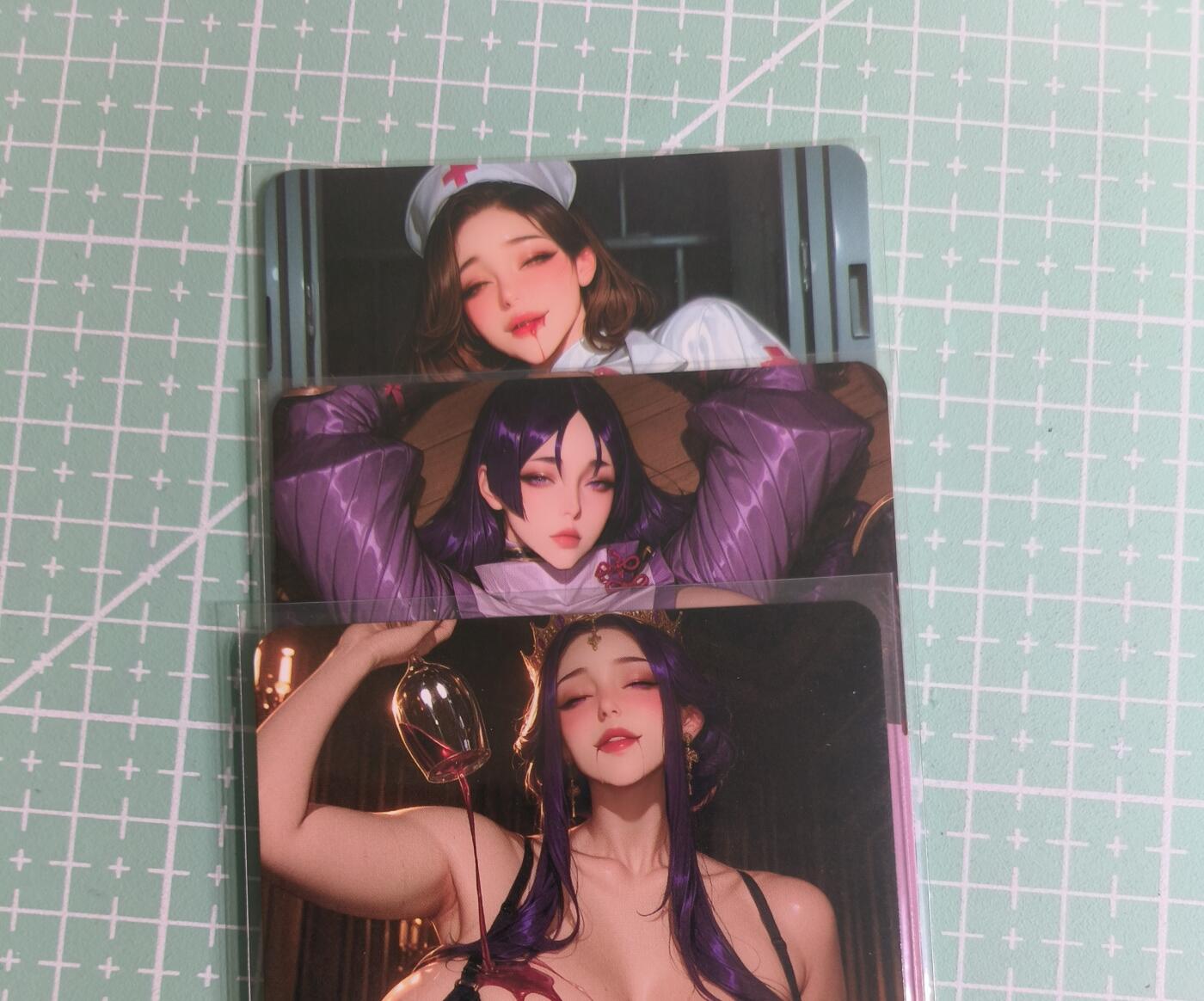 C先生卡牌 第27期 持续收拍品中…零手续费代拍 【彩闪】墨卡文化《大雷芳华》主套 3张 艺术