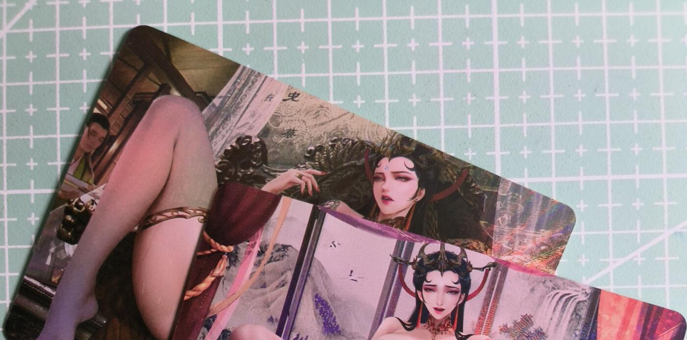 C先生卡牌 第27期 持续收拍品中…零手续费代拍 【彩闪】墨卡文化《古风系列》2张 艺术