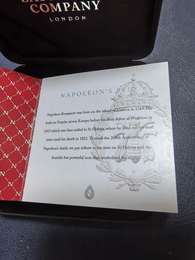 长老汇马年精选第十九场拍卖 圣赫勒拿岛（英国海外领地）2021年1镑精制银币 拿破仑“N