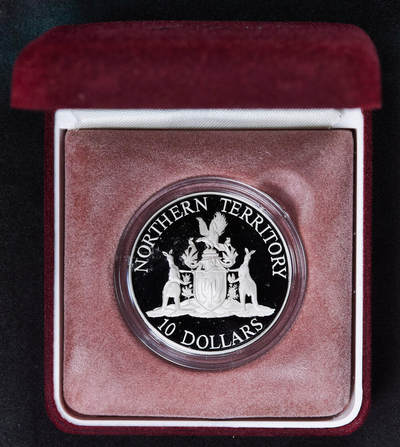 【俄甄集藏】满园春色-2026年(051)04-22星期三 晚 19:30 全场包邮 - 澳大利亚1992年行政区系列-北领地10元精制银币，原盒证，重20克，925银，发行量24404枚