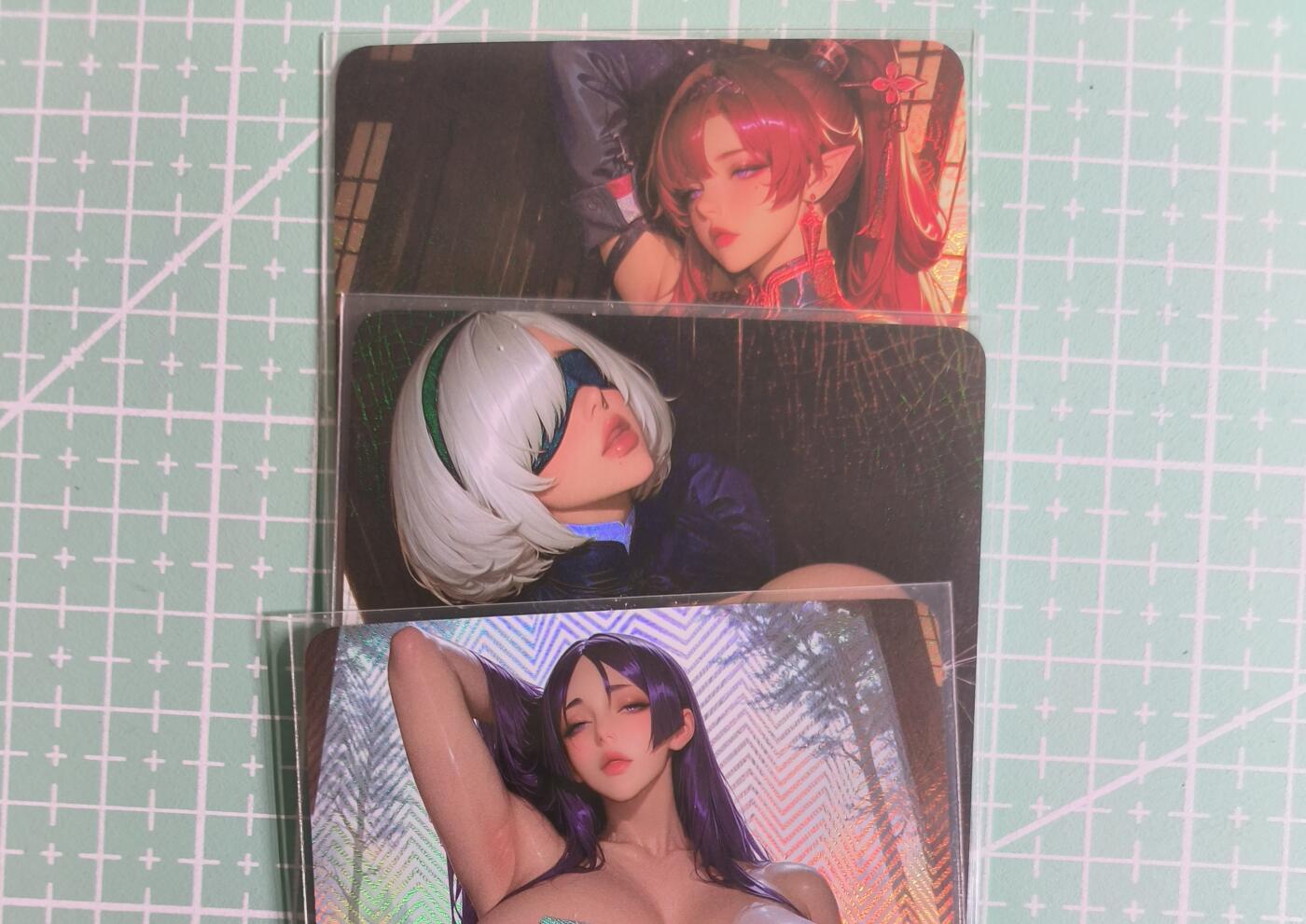 C先生卡牌 第27期 持续收拍品中…零手续费代拍 【彩闪】墨卡文化《大雷芳华》主套 3张 艺术