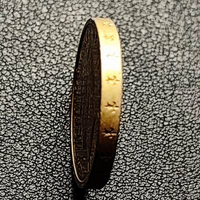 泉币菌-第228场-三月三 上巳节专场 拍品多 请提前出价 双柱 西班牙100比萨塔硬币 80年代版 直径24.5MM加厚黄铜币 花边