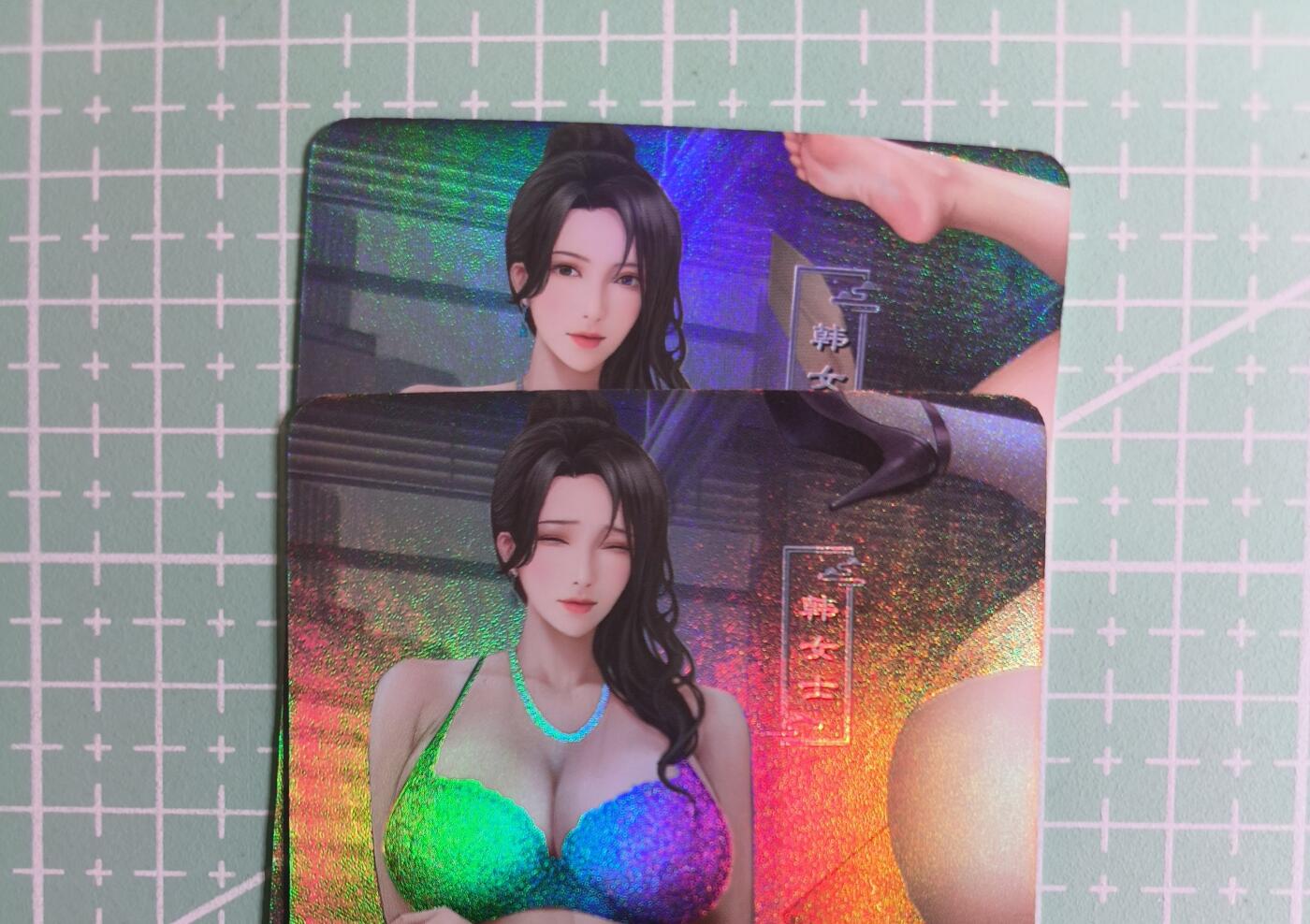 C先生卡牌 第27期 持续收拍品中…零手续费代拍 【彩闪】嘎嘎鸭《卡通人物》韩女士 双服饰 艺术