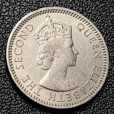 泉币菌-第228场-三月三 上巳节专场 拍品多 请提前出价 英属 马来亚1950年代10分镍币 19毫米纪念币铜钱