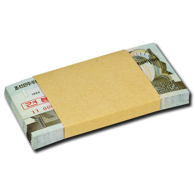 1992年朝鲜-第四版纸币1元小章版-票样整刀100张小章版-票样；整刀100张 - 1992年朝鲜-第四版纸币1元小章版-票样整刀100张小章版-票样；整刀100张