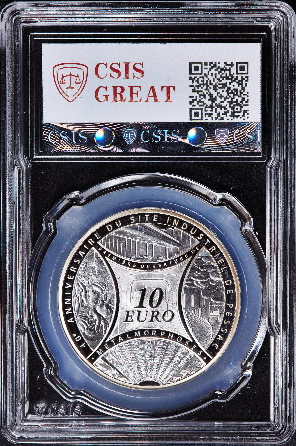 【俄甄集藏】满园春色-2026年(051)04-22星期三 晚 19:30 全场包邮 法国2013年纪念陪萨克工业园区成立40周年10欧元精制银币，信泰 PF70UC，罗蒂的“播种者”图案设计经典，重22.2克，900银，发行量6348枚