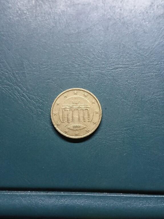 松南世界钱币——260420 德国50分欧元铜币