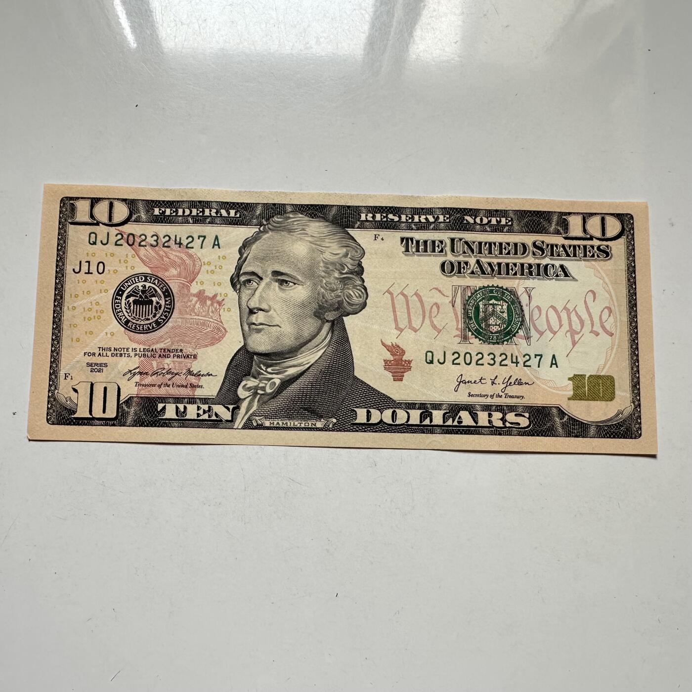 🌹外币初藏🌹🐯2026年第44场   每周二四六晚8️⃣点  世界硬币 美国 2021年 10美元 全新 a