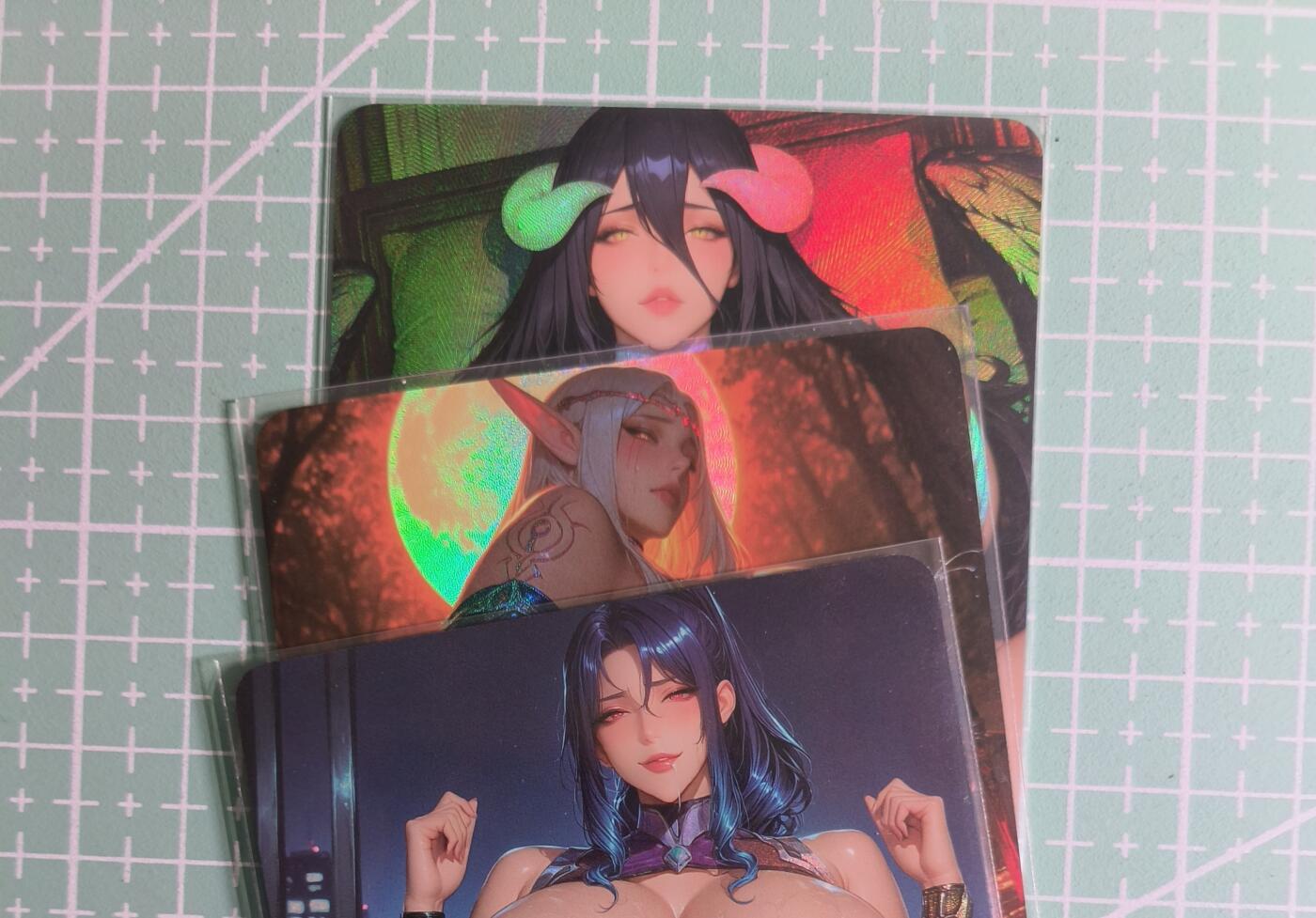 C先生卡牌 第27期 持续收拍品中…零手续费代拍 【彩闪】墨卡文化《大雷芳华》主套 3张 艺术