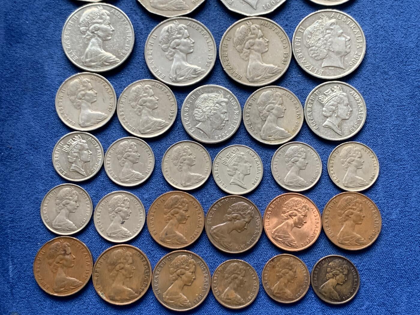 《竞宝斋》第481场 周日，周一 2场连拍 （全场包邮）20级店铺 欢迎送拍 40枚一组 澳大利亚硬币 细节见图