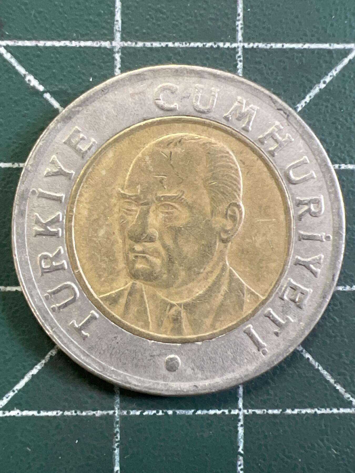 第1166 硬币专场 （无押金，捡漏，全场50包邮，偏远地区除外，接收代拍业务，本店十天发一次货） 土耳其1里拉 双色