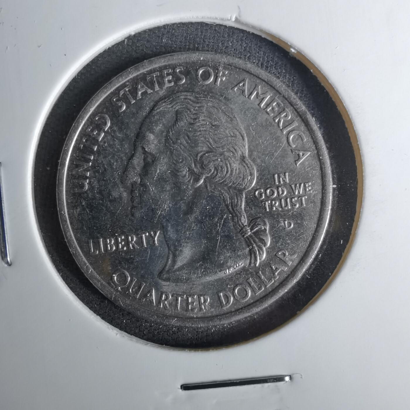 沼泽如烟--第1057场 美国2001年25分纪念币