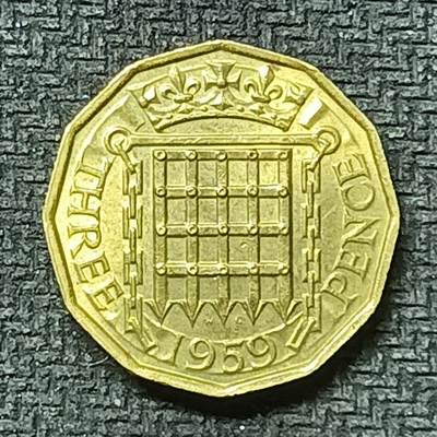 逸泉钱币2026第十九场世界钱币纪念币B2310-2754 2423英国1959年3便士