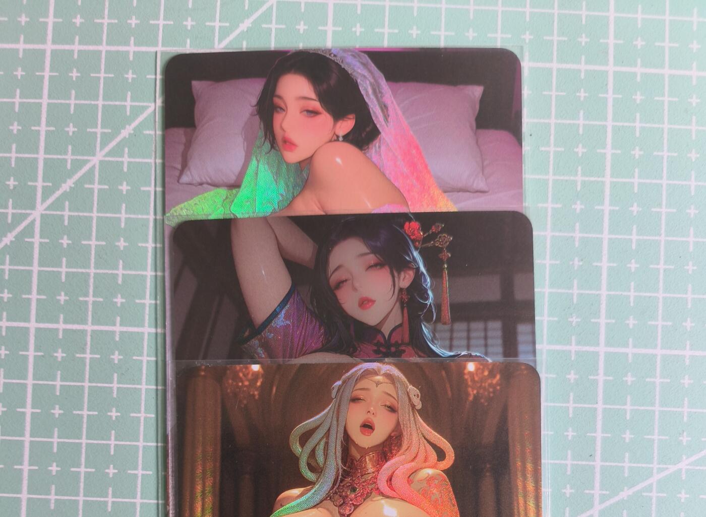 C先生卡牌 第27期 持续收拍品中…零手续费代拍 【彩闪】墨卡文化《大雷芳华》主套 3张 艺术