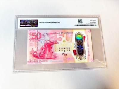【Blue Auction】世界纸币精拍第811期——18级TOP拍卖/信誉/品质/专业/高效💫 【AA】苏格兰 2020年50镑 PMG67EPQ 