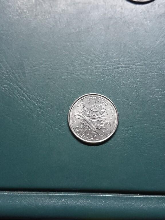 松南世界钱币——260420 加拿大25分纪念币