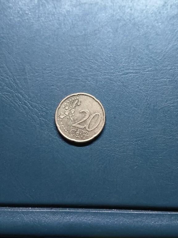 松南世界钱币——260420 爱尔兰20分欧元铜币