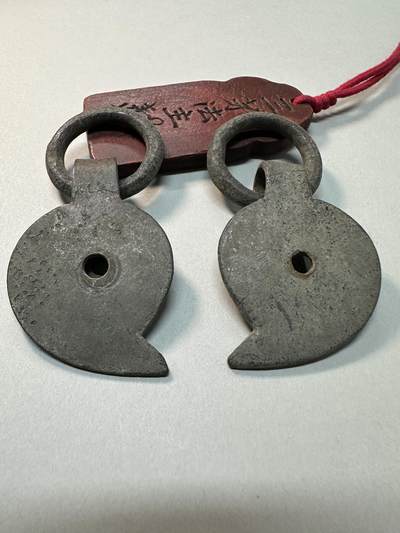 清-民国-建国｜老铜器专场.伍 民国老黄铜家具铜拉手一对